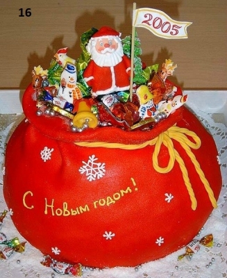 Торт новогодний Дед мороз  2,5кг